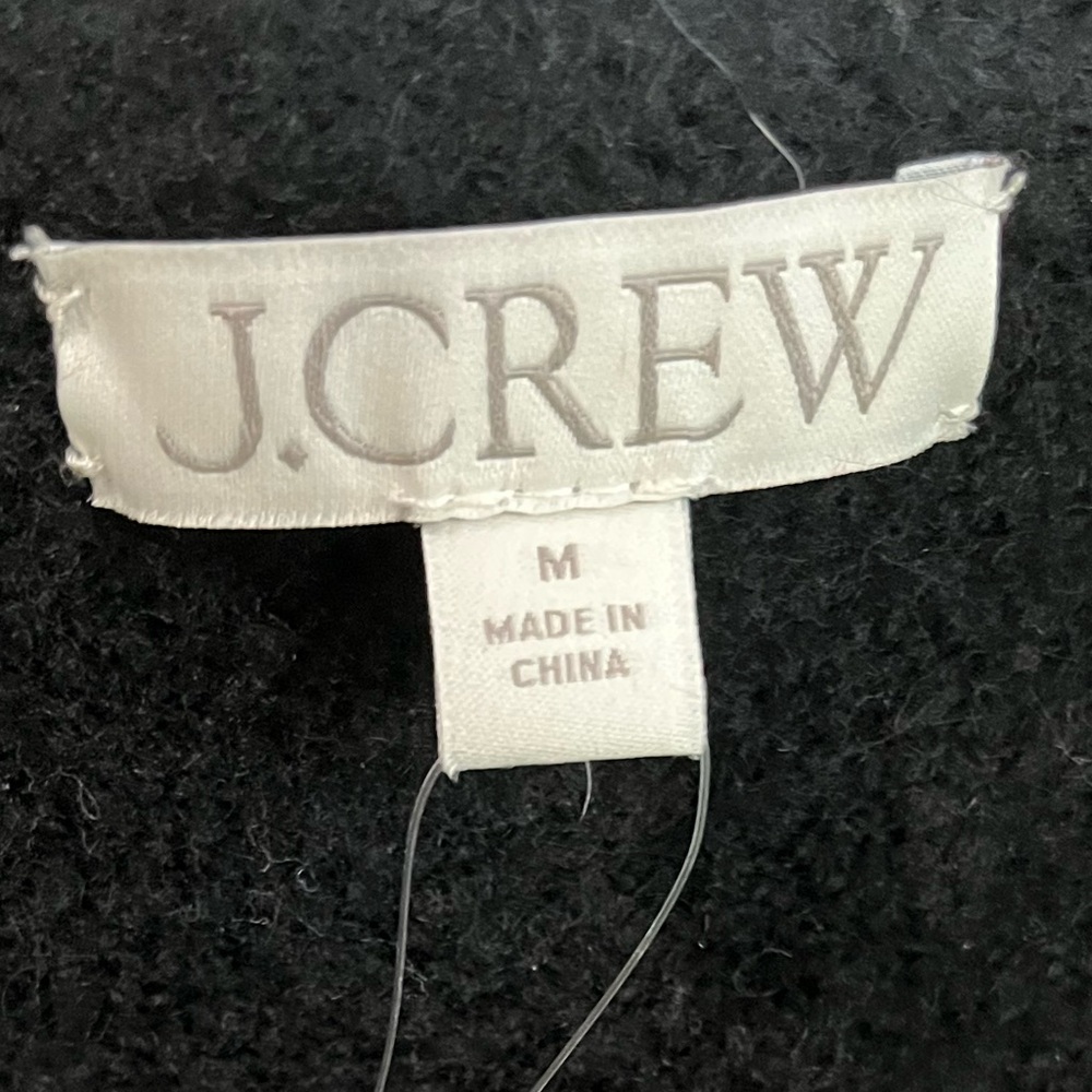 J Crew Odette Black Jacket Sweater Jewel Accents Wool Alpaca Blend Medium NWT - Picture 3 of 14